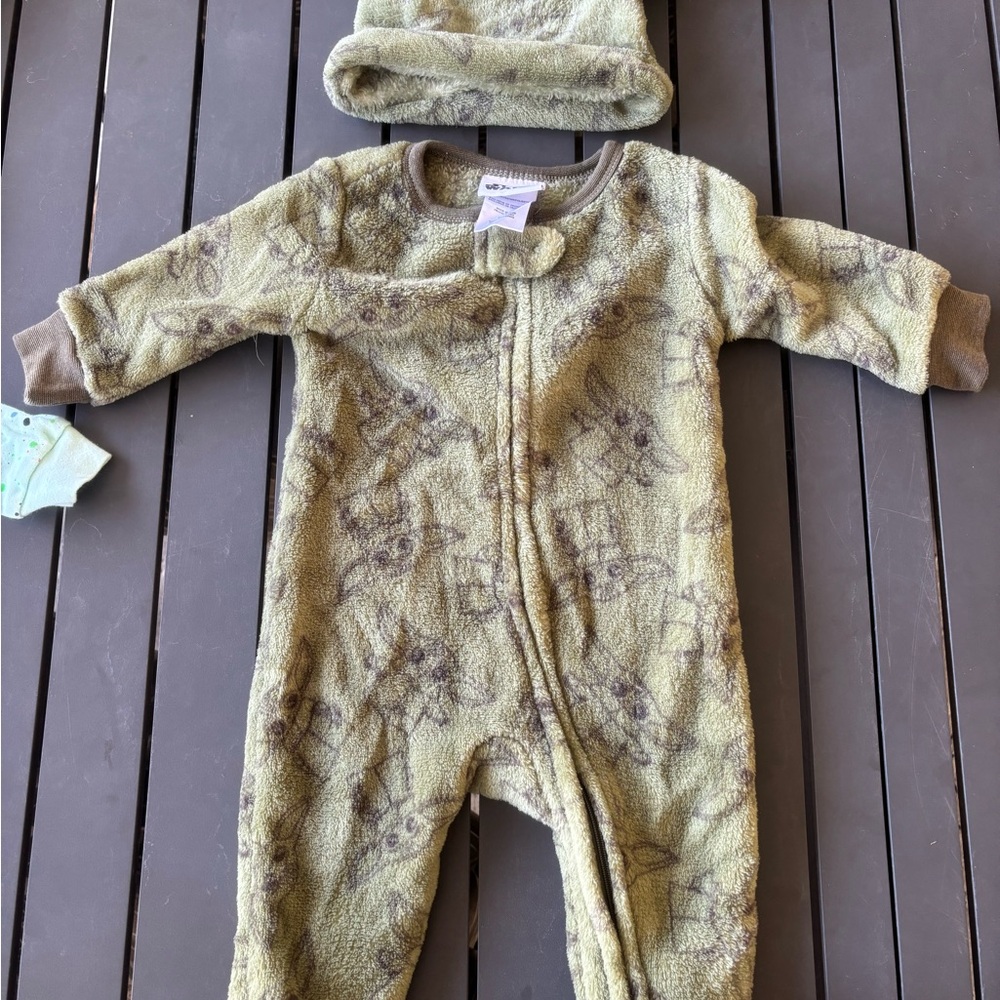 Star Wars Green Fleece Kids One Piece